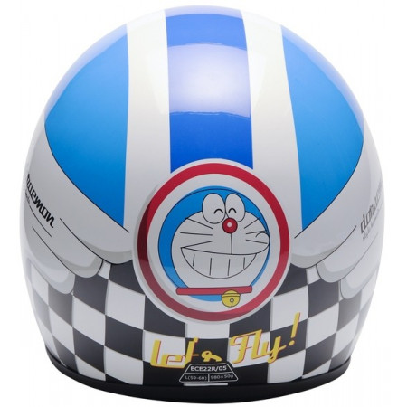 Casco de moto  de Doraemon diseño Lets Fly