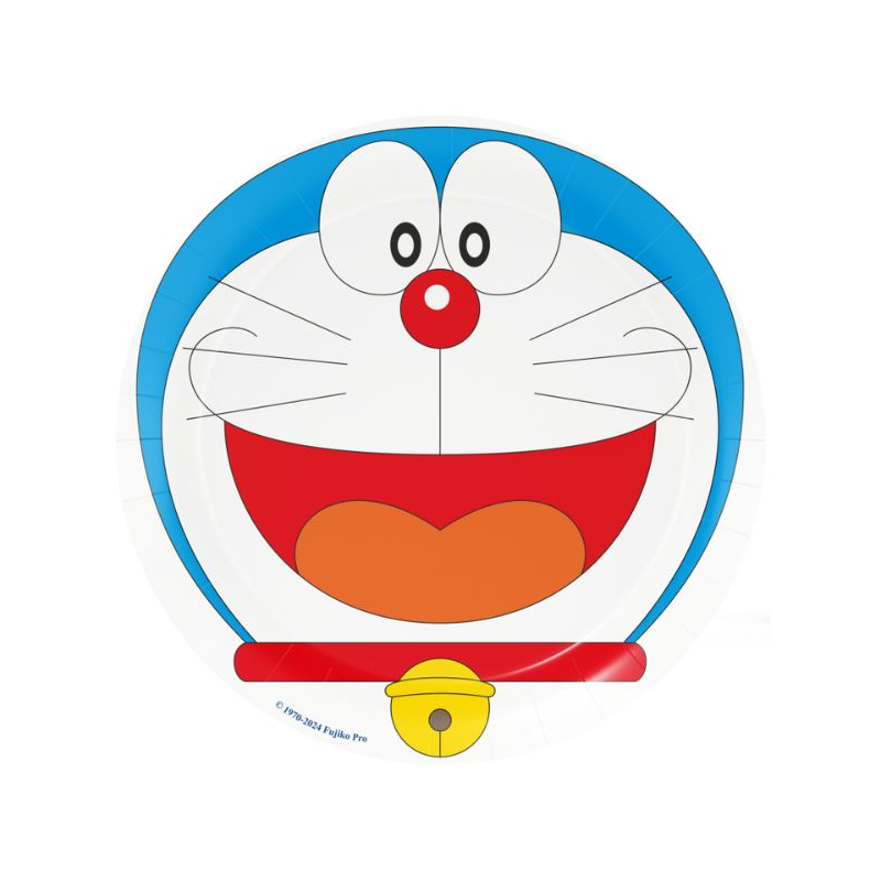 8 Platos Grandes Doraemon - Fiesta - Tienda Doraemon